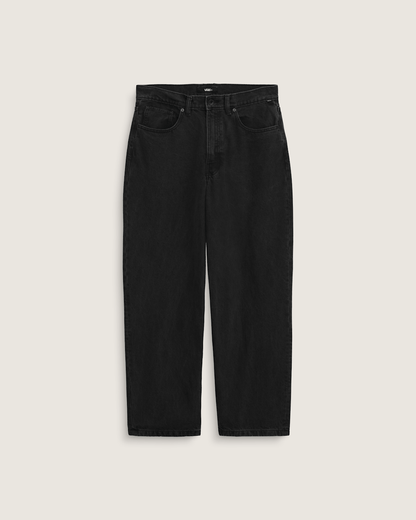 Vans Kids Check-5 Loose Denim Pants in Stonewash Black