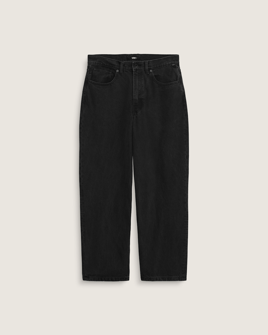 Vans Kids Check-5 Loose Denim Pants in Stonewash Black