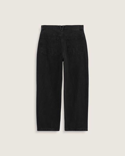 Vans Kids Check-5 Loose Denim Pants in Stonewash Black