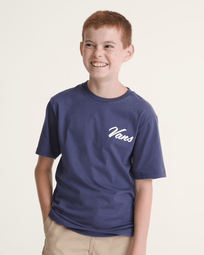 Vans Kids Vans Repair Shop T-Shirt in Deep Twilight Blue