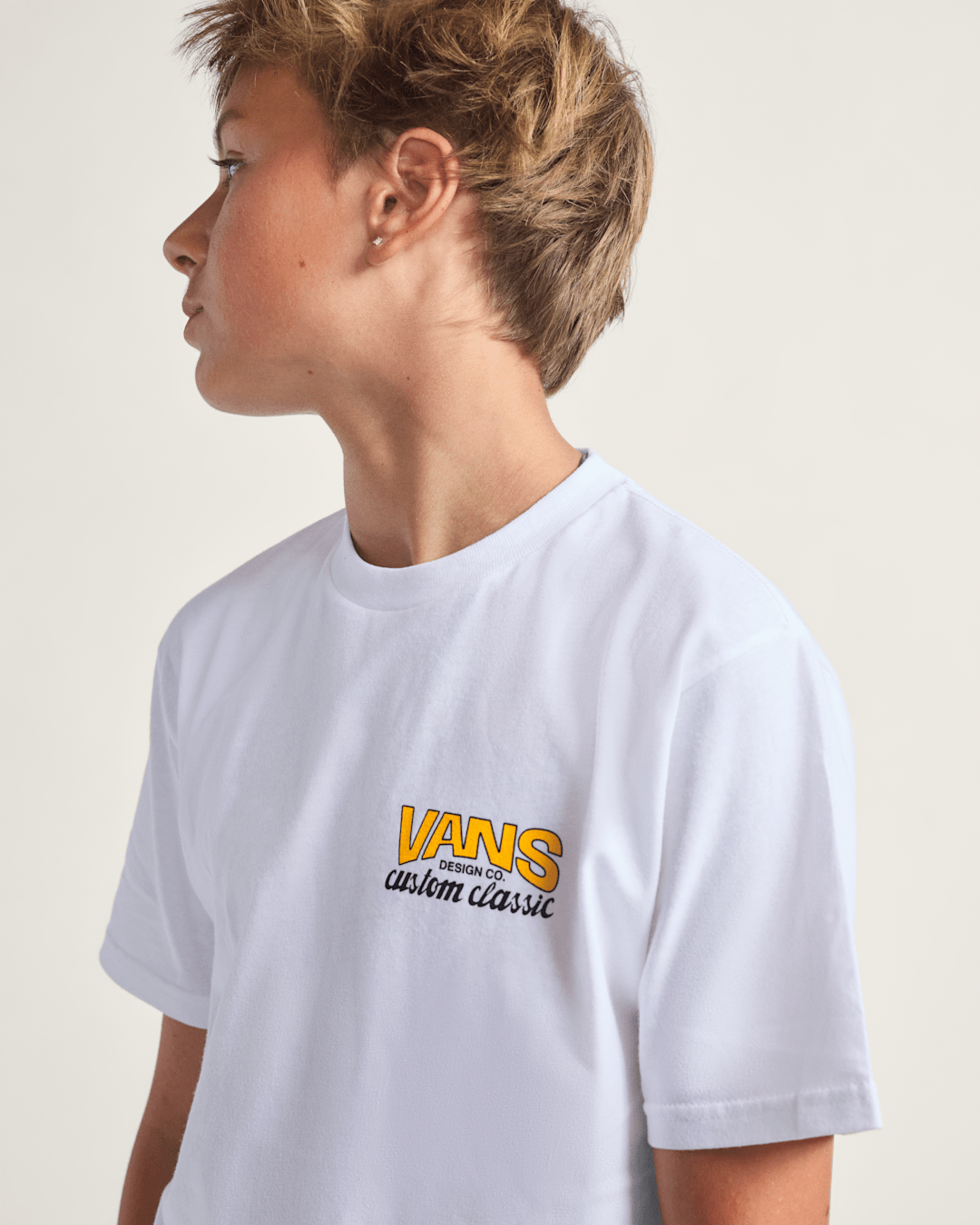 Vans Kids Shop Front T-Shirt in White