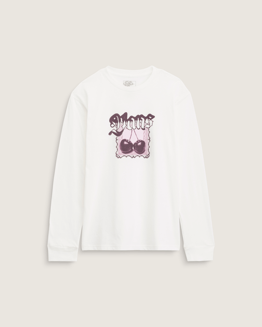 Vans Kids Cherrylace Long Sleeve T-Shirt in Marshmallow White