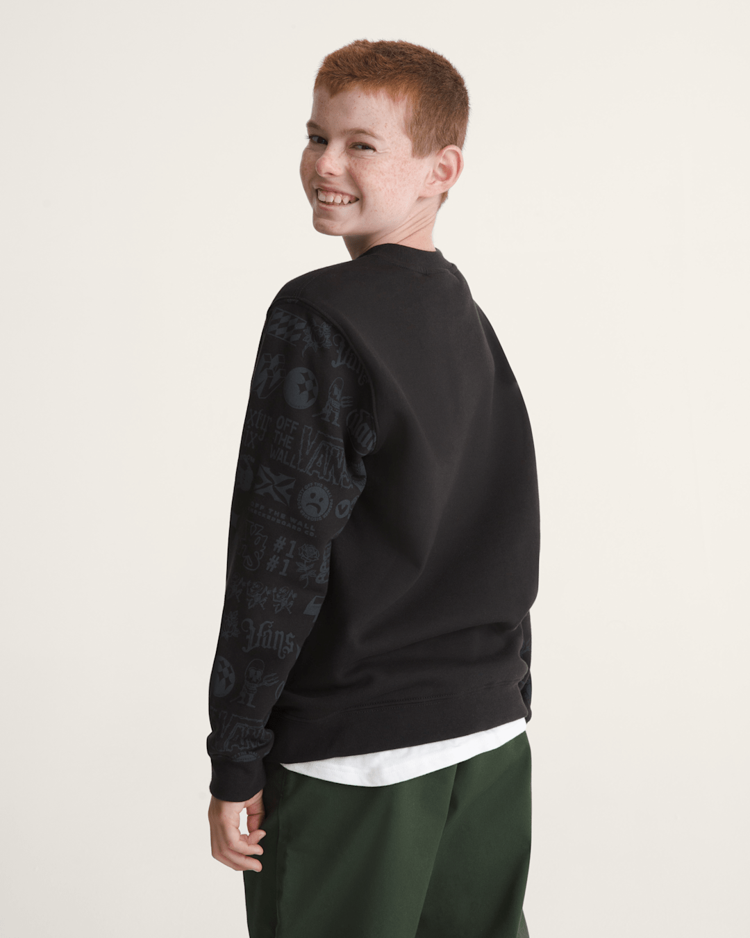 Vans Kids Mixed Lot Crew Sweatshirt in Black