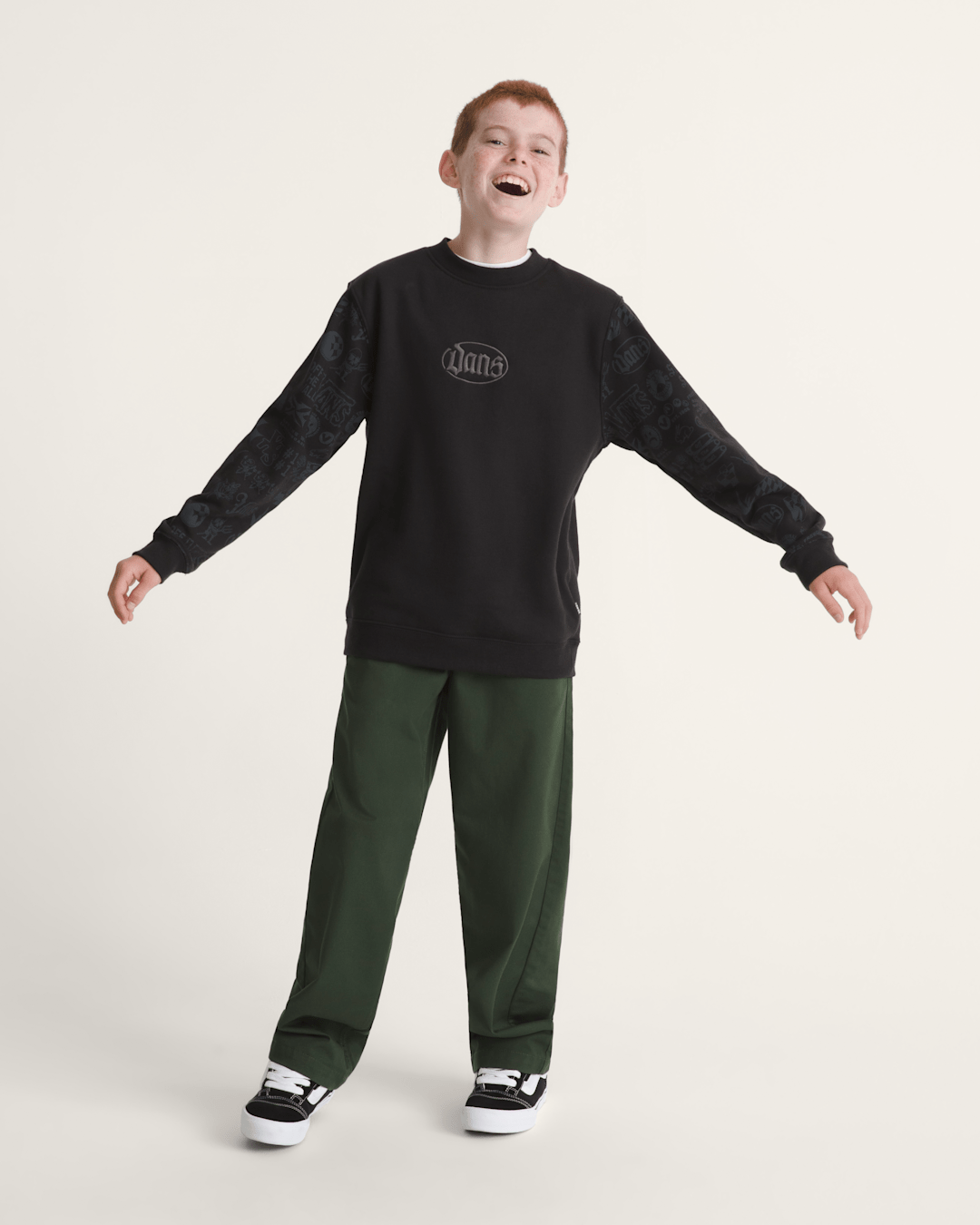 Vans Kids Mixed Lot Crew Sweatshirt in Black