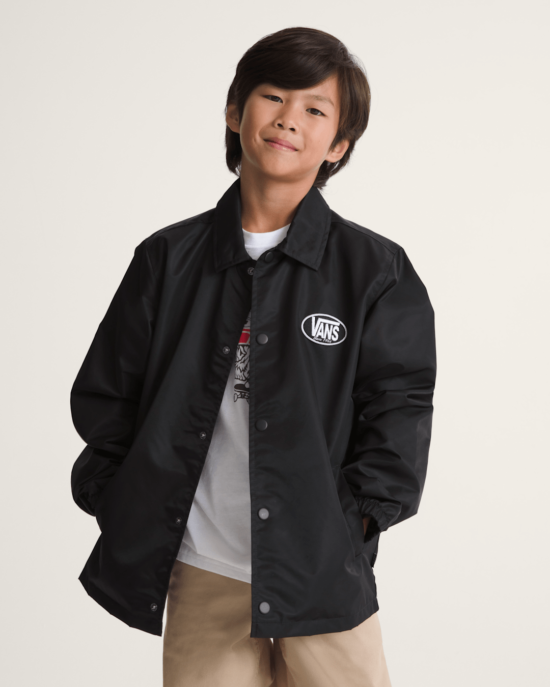 Vans Kids Torrey Coaches Jacket in Black