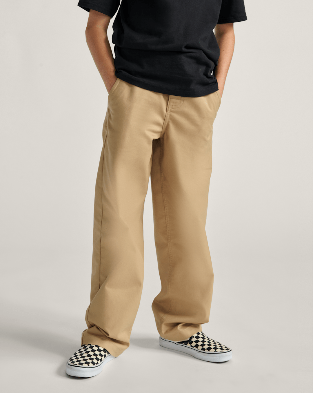 Vans Kids Authentic Chino Loose Pants in Incense Brown