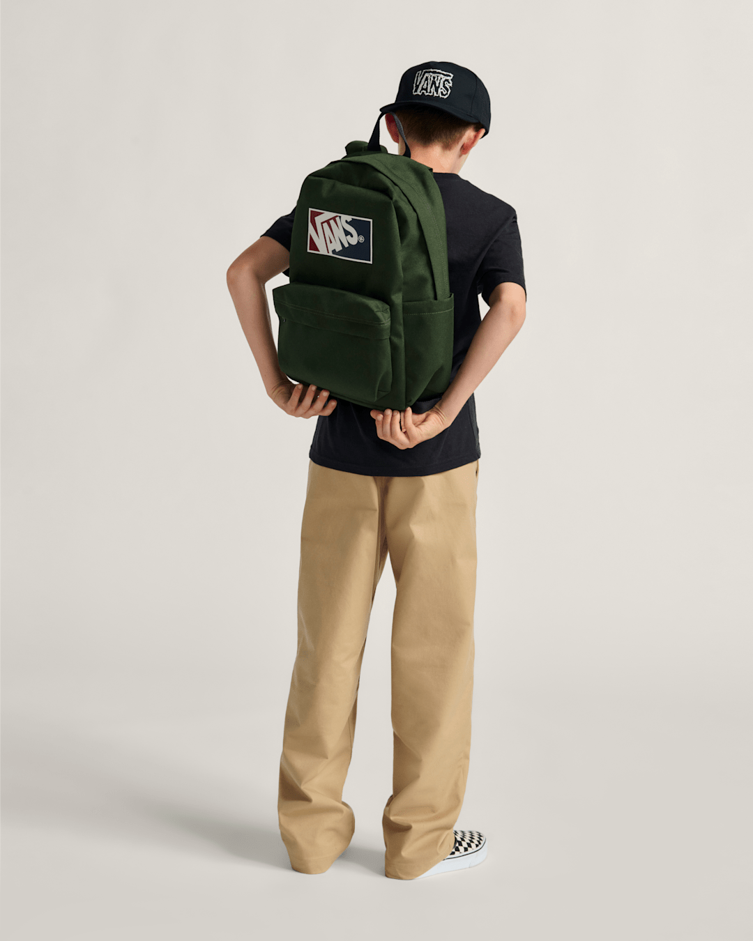 Vans Kids Authentic Chino Loose Pants in Incense Brown