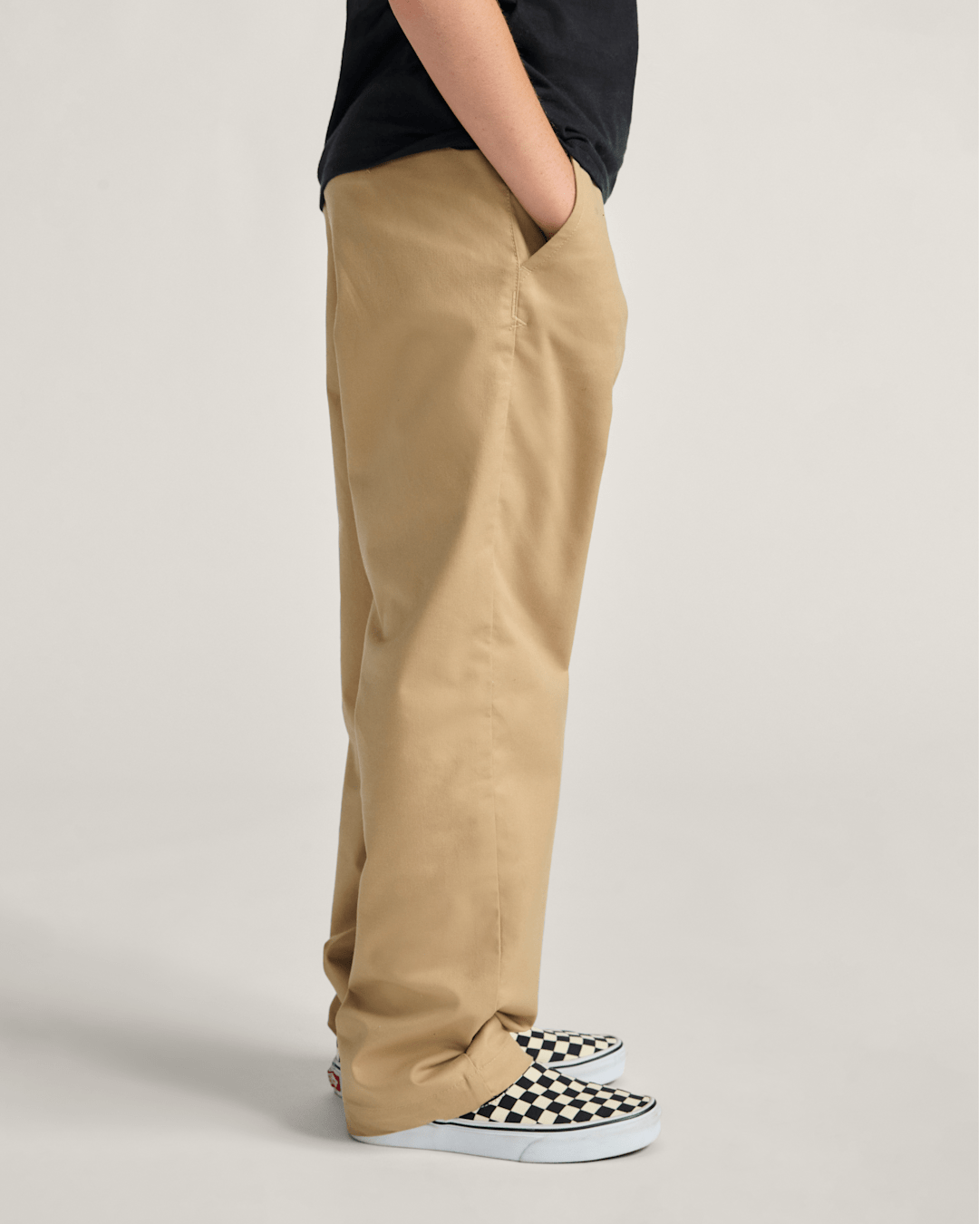 Vans Kids Authentic Chino Loose Pants in Incense Brown