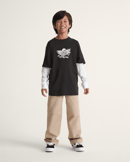 Vans Kids Authentic Chino Loose Pant in Incense Brown