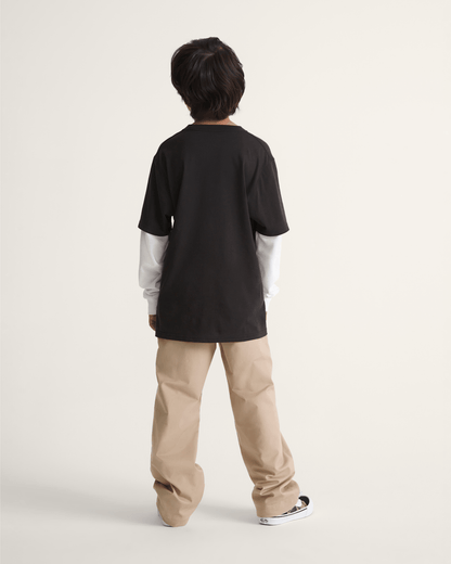 Vans Kids Authentic Chino Loose Pant in Incense Brown