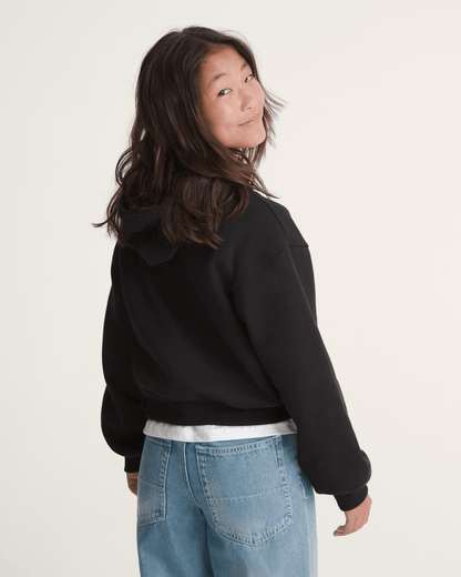 Vans Kids Shining Zip Hoodie in Black