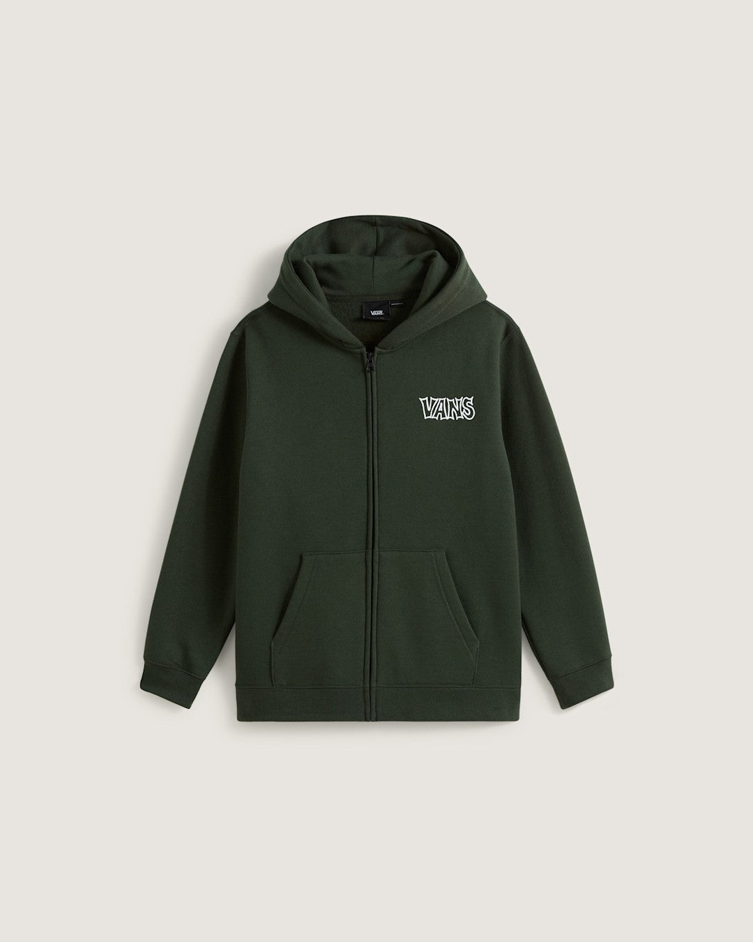 Vans Kids Classified Zip Hoodie in Dried Kelp Green