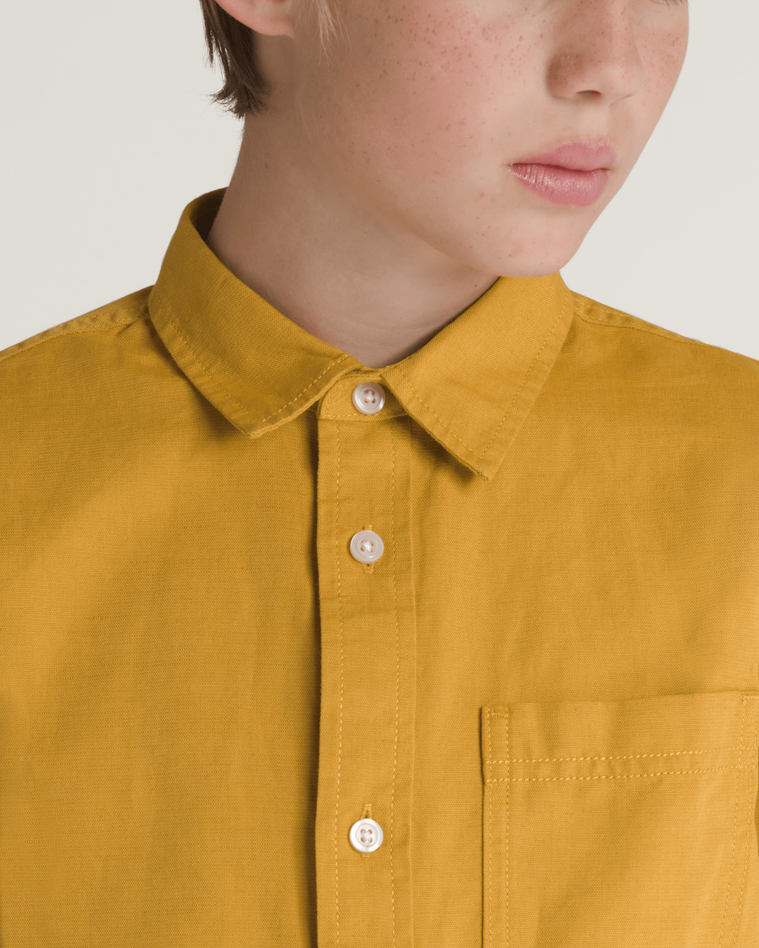 Vans Kids Lawson Woven Shirt in Harvest Gold Yellow