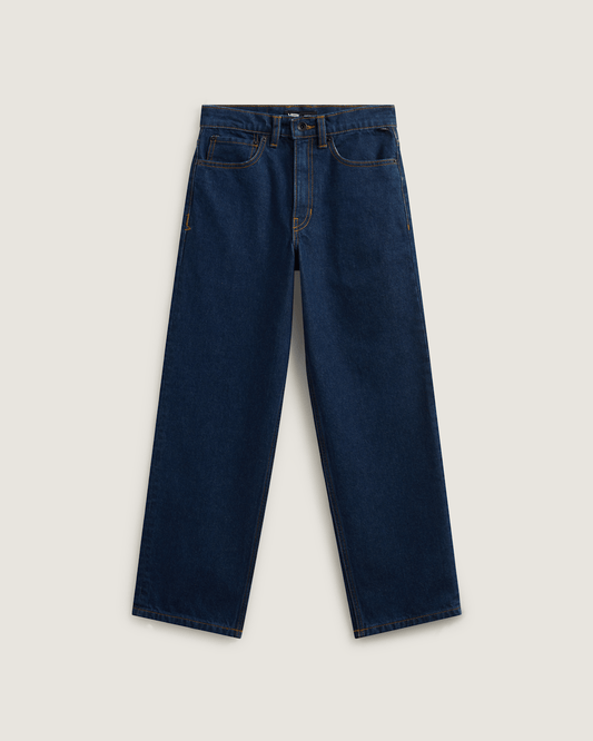 Vans Kids Check-5 Loose Denim Pants in Midnight Blue