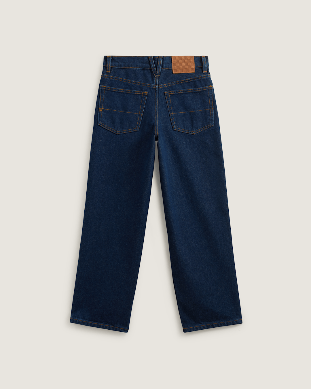 Vans Kids Check-5 Loose Denim Pants in Midnight Blue