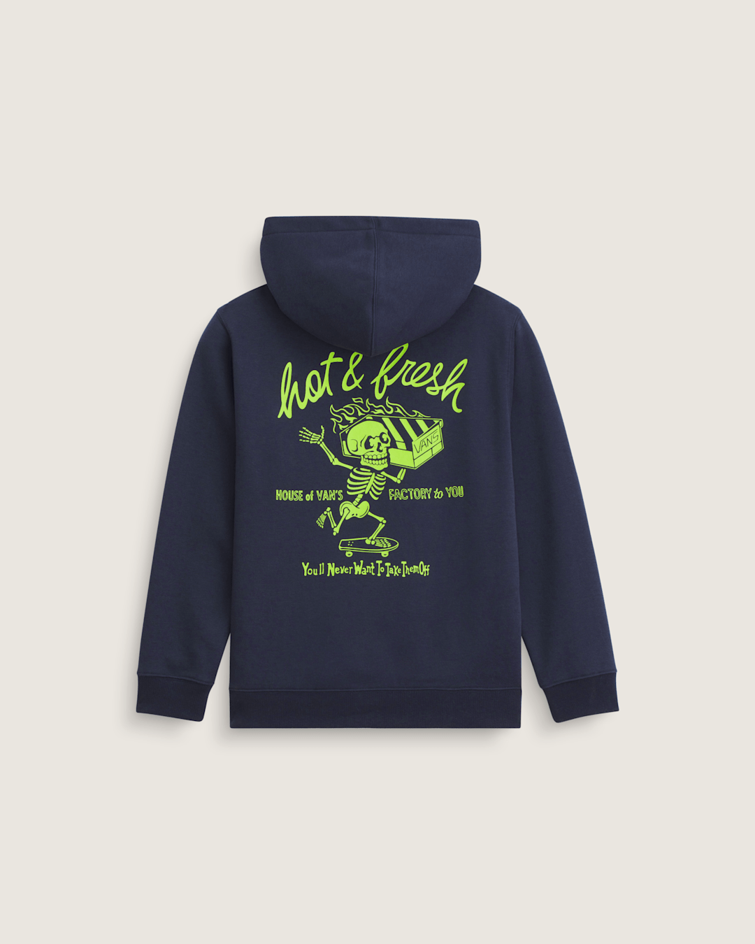 Vans Kids Hot and Fresh Full Zip Sweatshirt in Parisian Night Blue