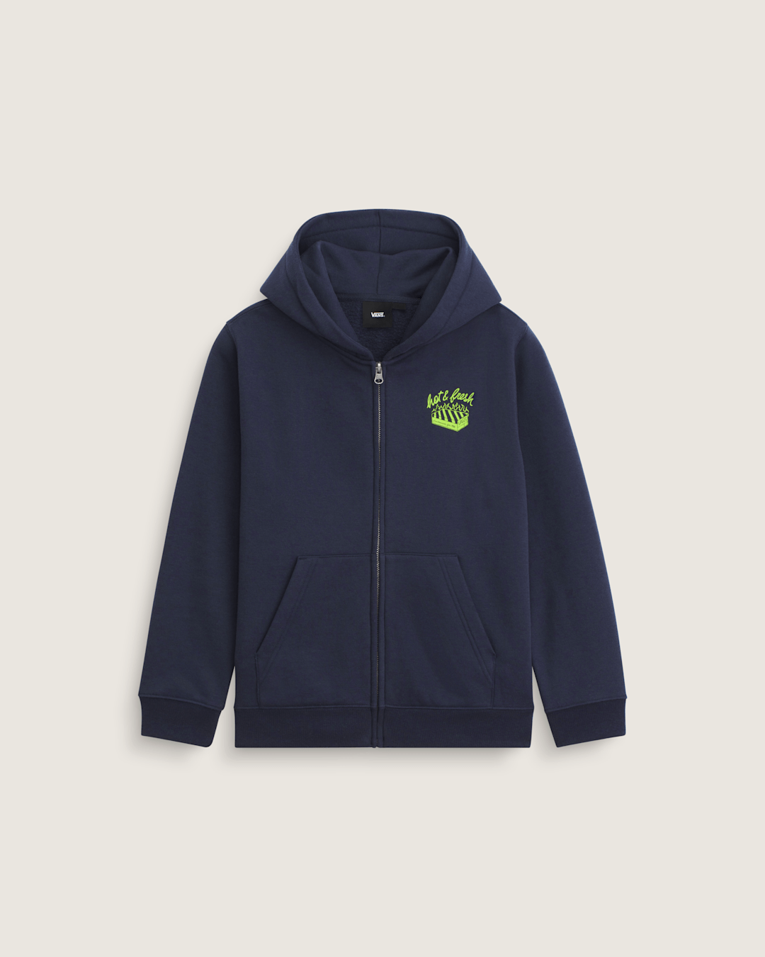 Vans Kids Hot and Fresh Full Zip Sweatshirt in Parisian Night Blue