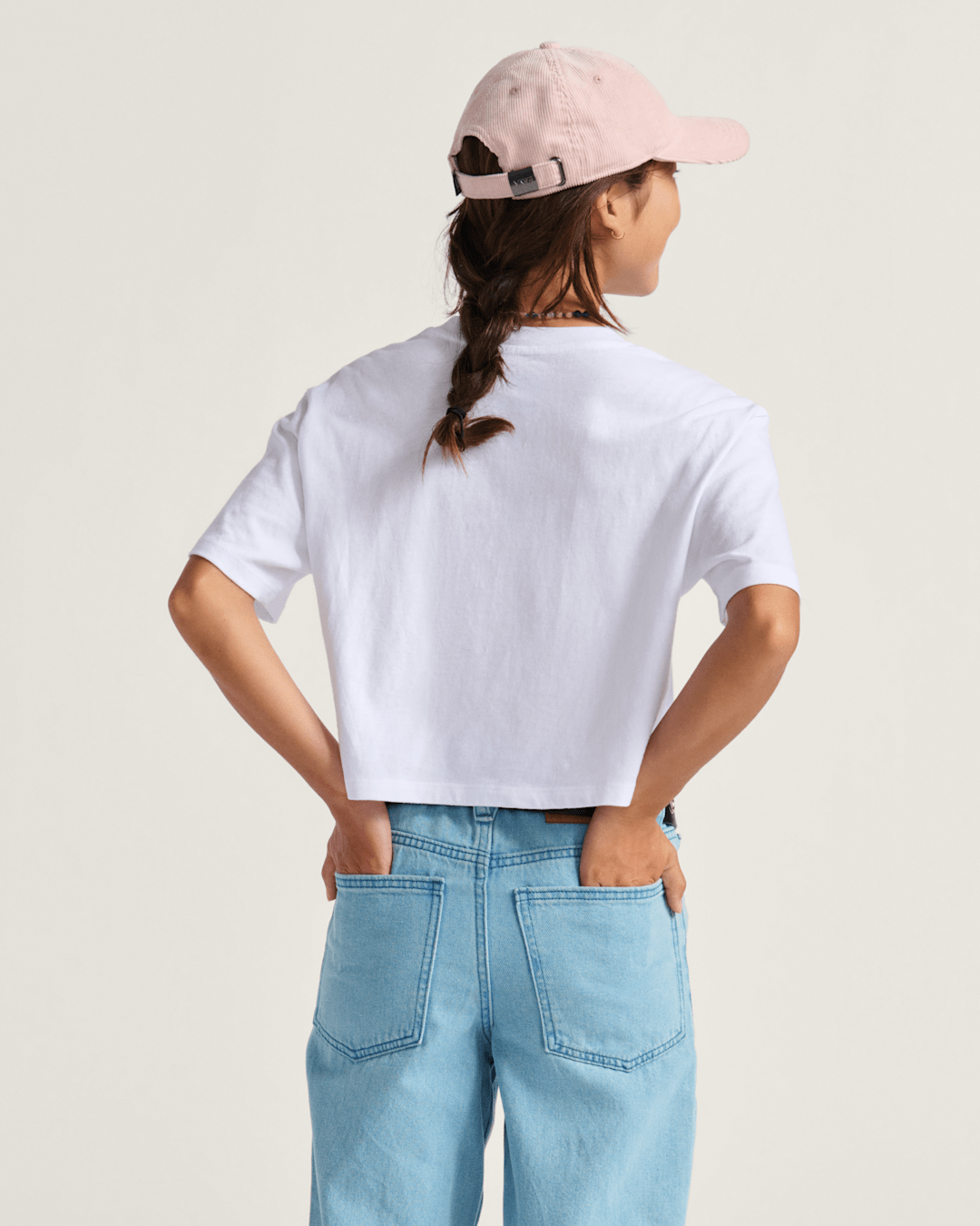 Vans Kids Star Berries Crop T-Shirt in White