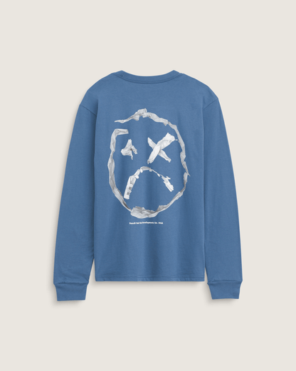 Vans Kids Ideas 66 Long Sleeve T-Shirt in True Navy Blue
