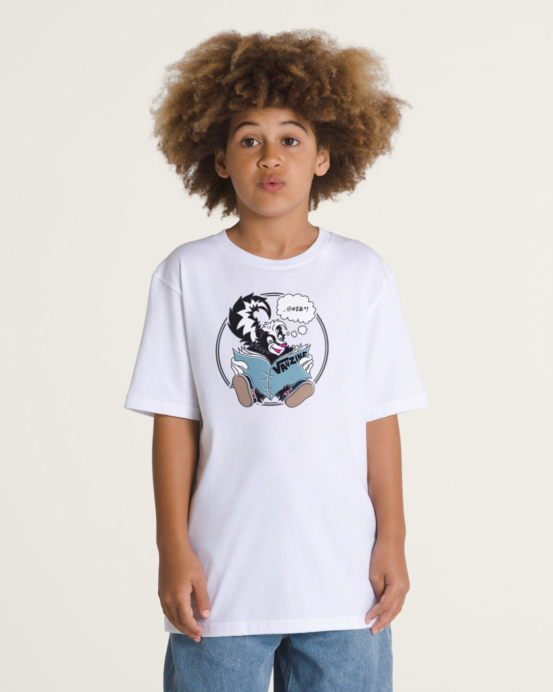 Vans Kids Stinkin Reading T-Shirt in White