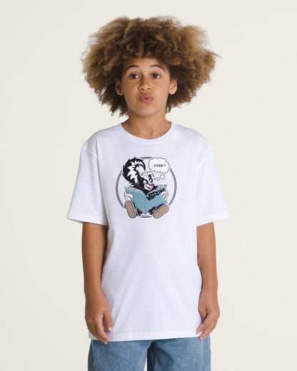 Vans Kids Stinkin Reading T-Shirt in White
