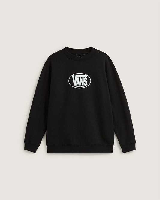 Vans Kids Classic Oval Crew Sweatshirt in Black
