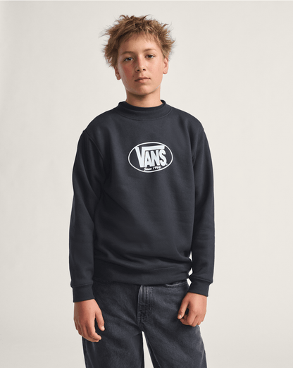 Vans Kids Classic Oval Crew Sweatshirt in Black