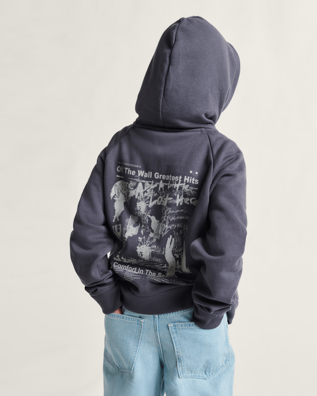 Vans Kids Greatest Hits Zip Hoodie in Asphalt Grey