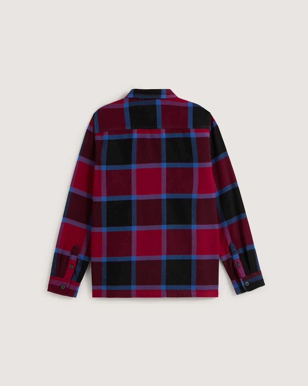 Vans Kids Larkspur Plaid Flannel Shirt in Bordeaux Red / Black