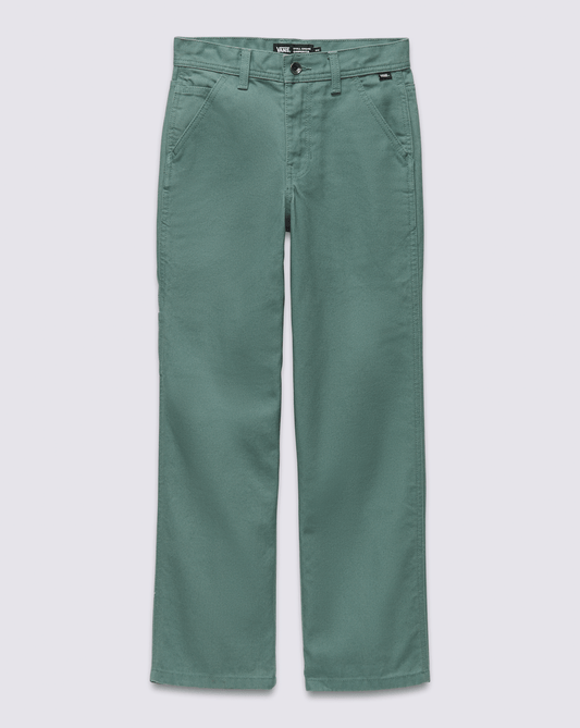 Vans Kids Drill Chore Carpenter Pants in Dark Forest Green