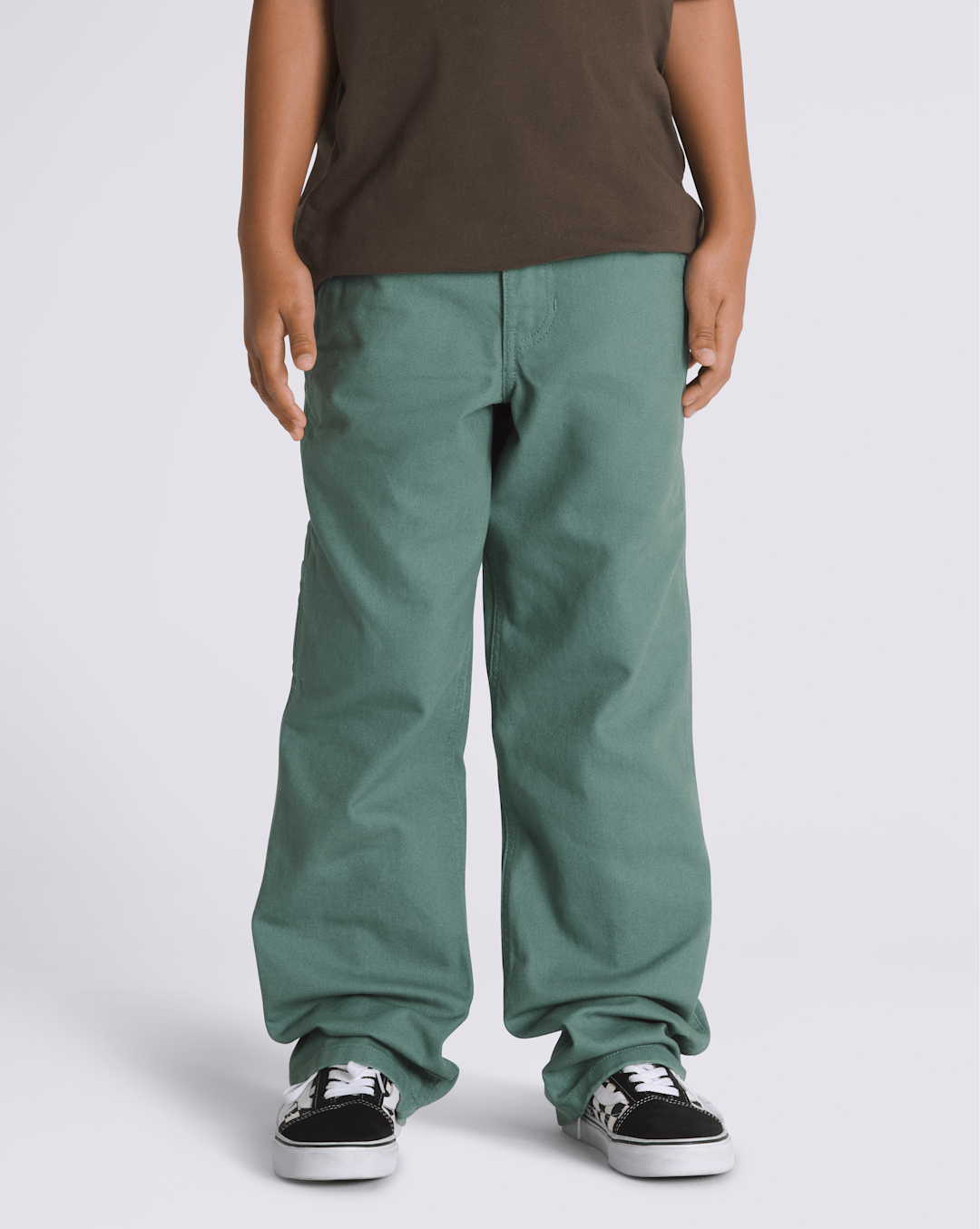 Vans Kids Drill Chore Carpenter Pants in Dark Forest Green