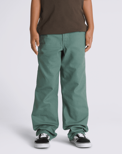Vans Kids Drill Chore Carpenter Pants in Dark Forest Green