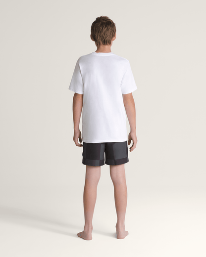 Vans Kids Primary Checkerboard Shorts in Checkerboard Black / Grey