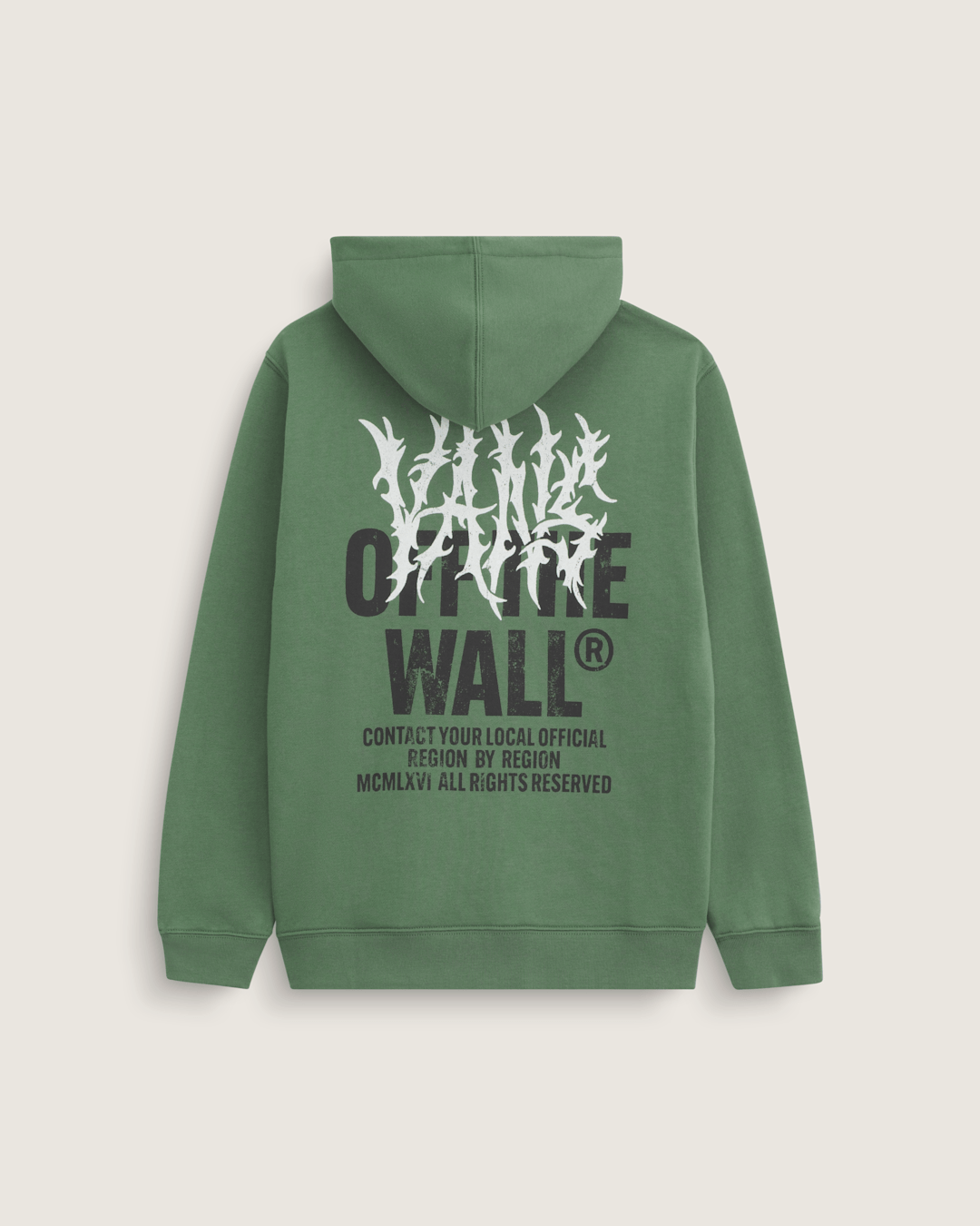 Vans Kids Metal Wall Zip Hoodie in Pine Forest Green