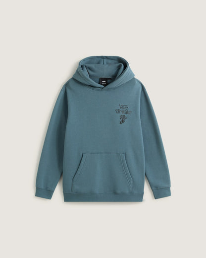 Vans Kids Let Loose Pullover Hoodie in Stormy Weather Black