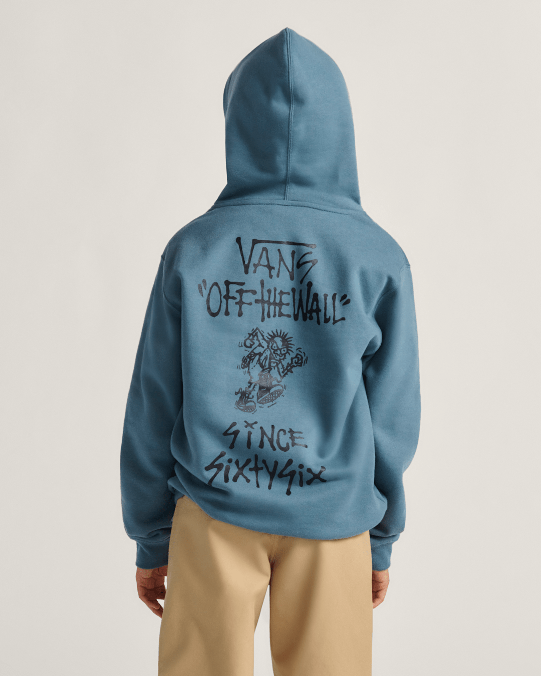 Vans Kids Let Loose Pullover Hoodie in Stormy Weather Black