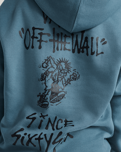 Vans Kids Let Loose Pullover Hoodie in Stormy Weather Black