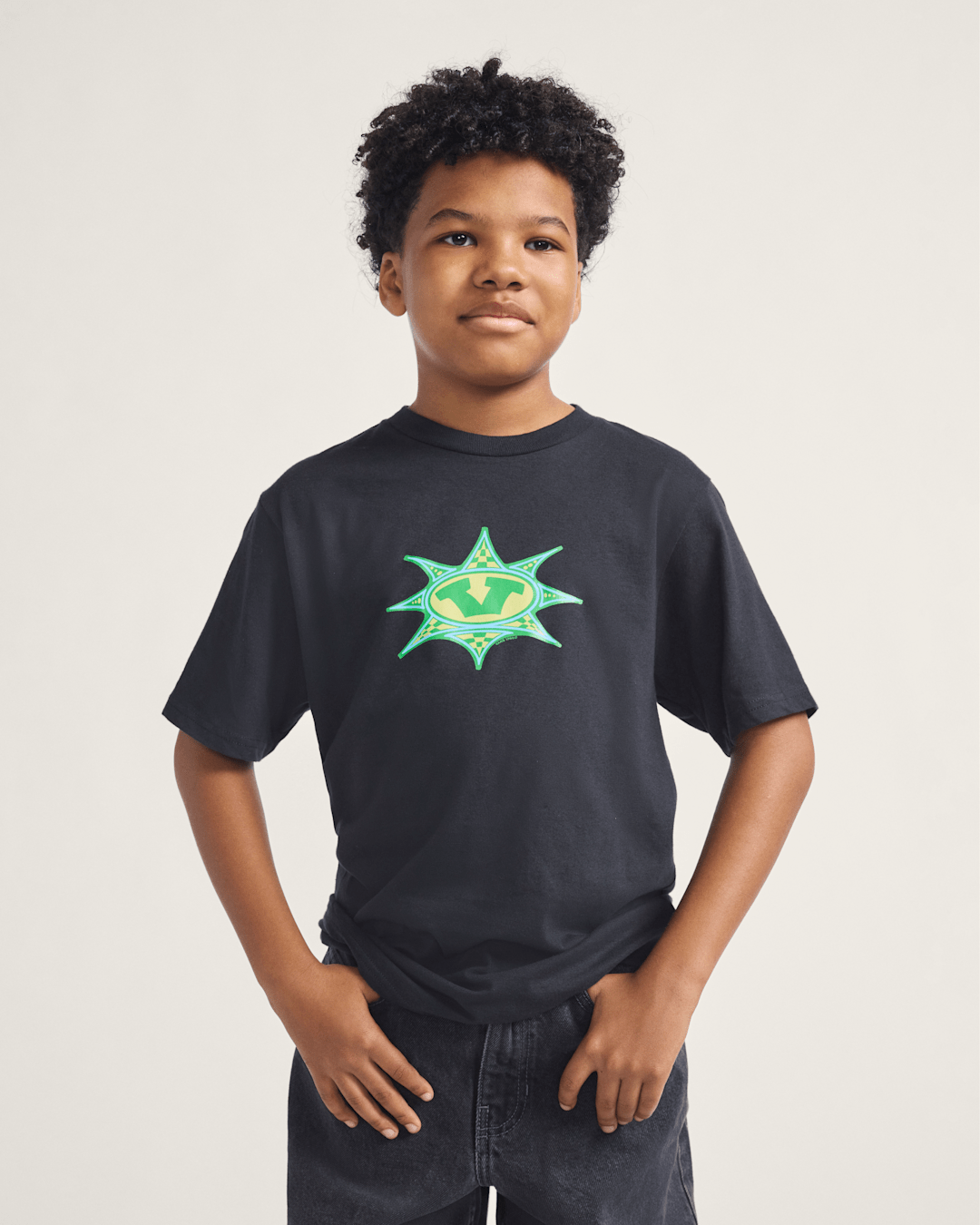Vans Kids Star Checker T-Shirt in Black