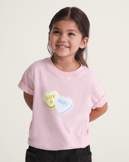 Vans Little Kids Candy Sweetheart T-Shirt in Pink