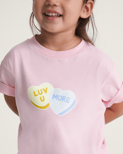 Vans Little Kids Candy Sweetheart T-Shirt in Pink