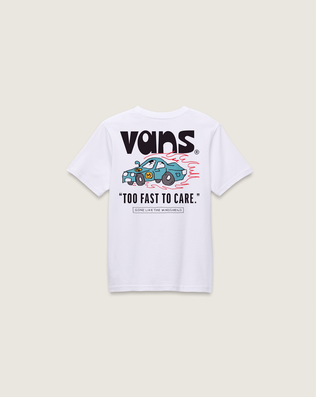 Vans Little Kids Too Fast T-Shirt in White