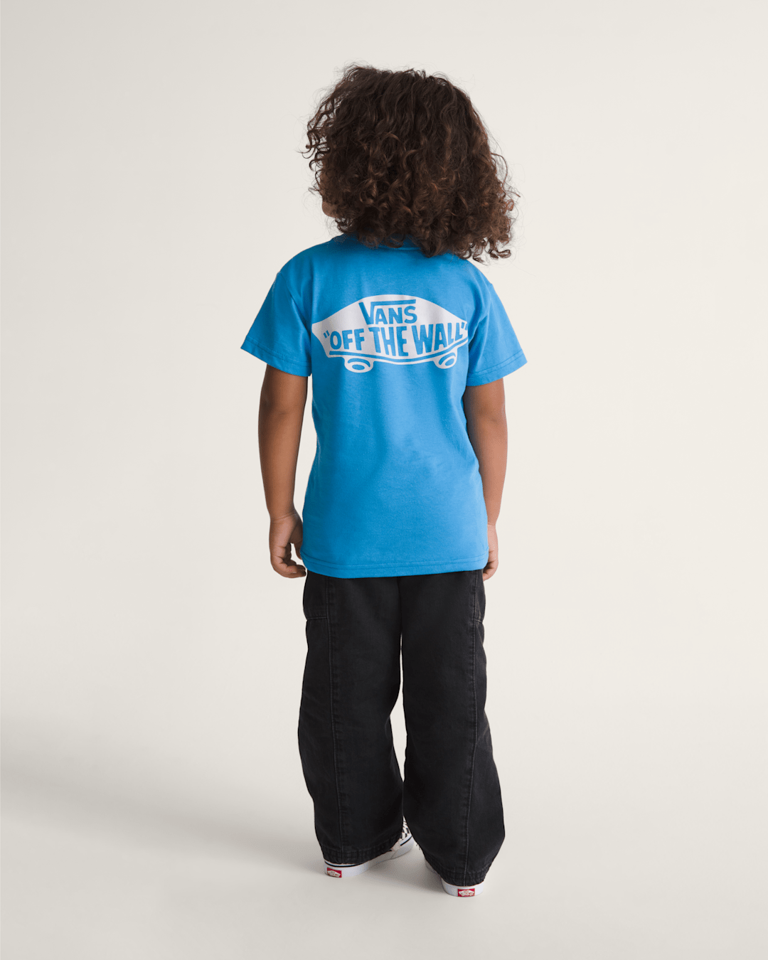Vans Little Kids Double Standard T-Shirt in Bright Azure Blue