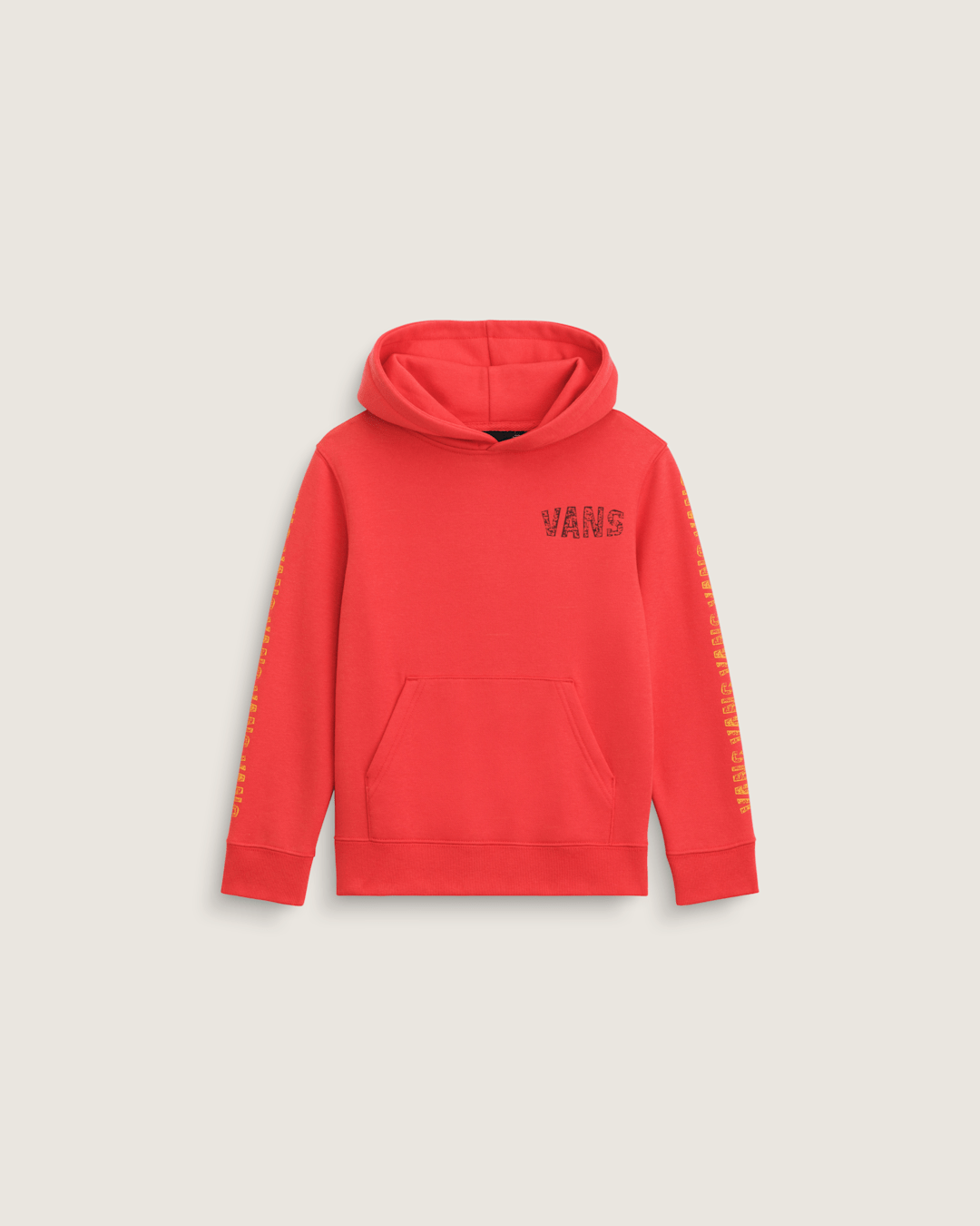 Vans Little Kids Racing Flames Pullover Hoodie in Crimson Haze Red