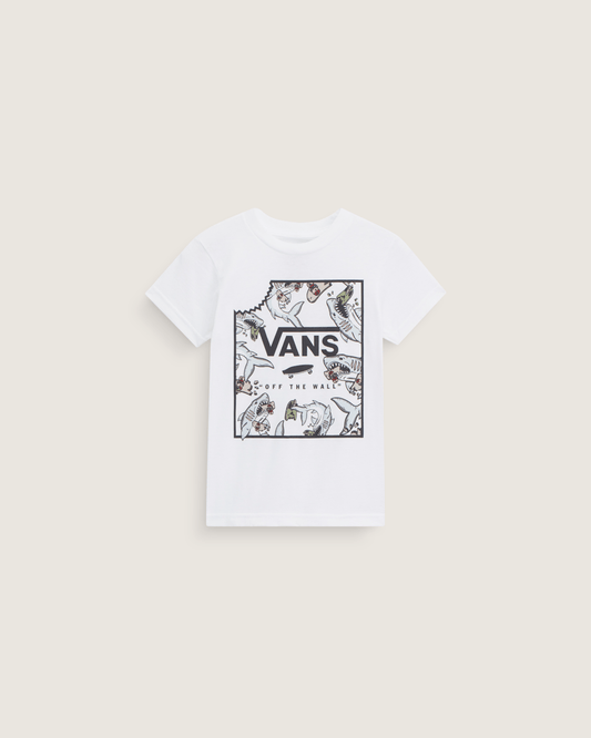 Vans Kids Little Kids Shark Bite T-Shirt in White