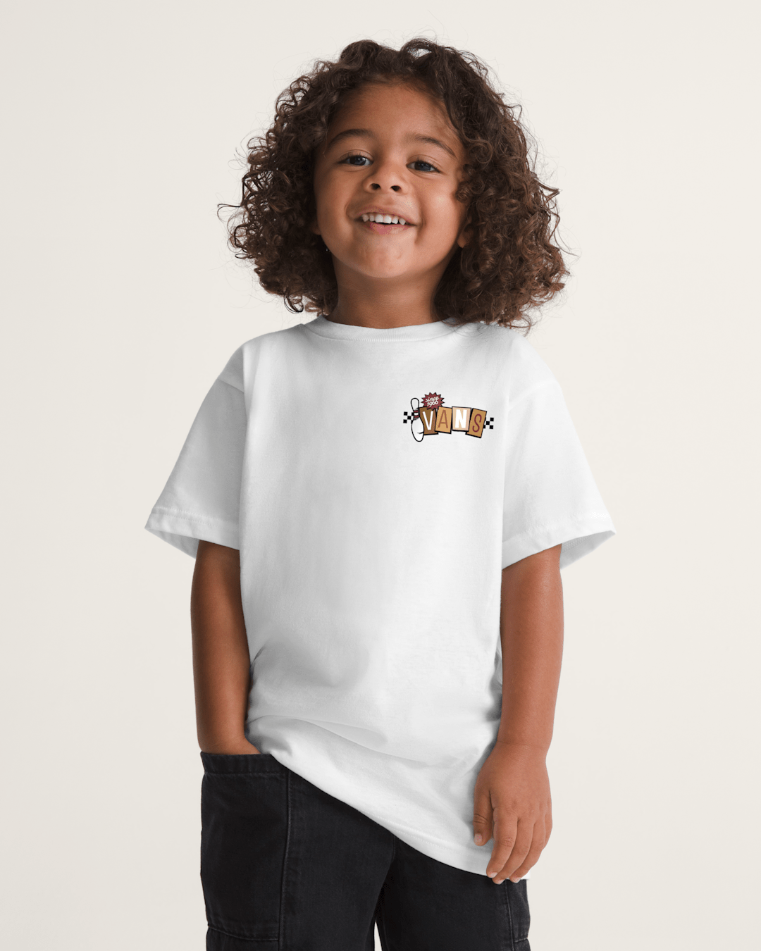 Vans Little Kids Let's Split T-Shirt in White