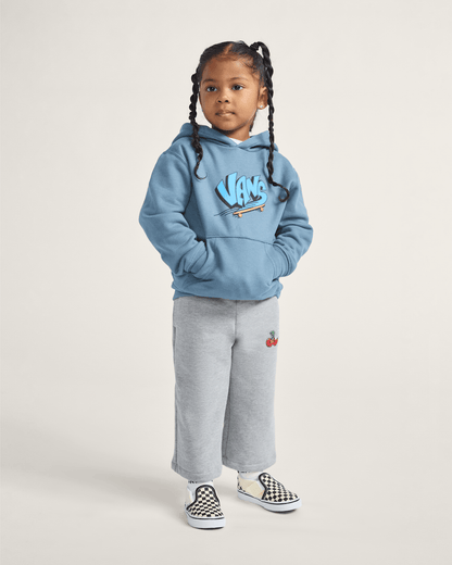 Vans Little Kids Vans Sk8 Pullover Hoodie in Stormy Weather Black