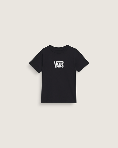 Vans Little Kids Stretch Logo T-Shirt in Black