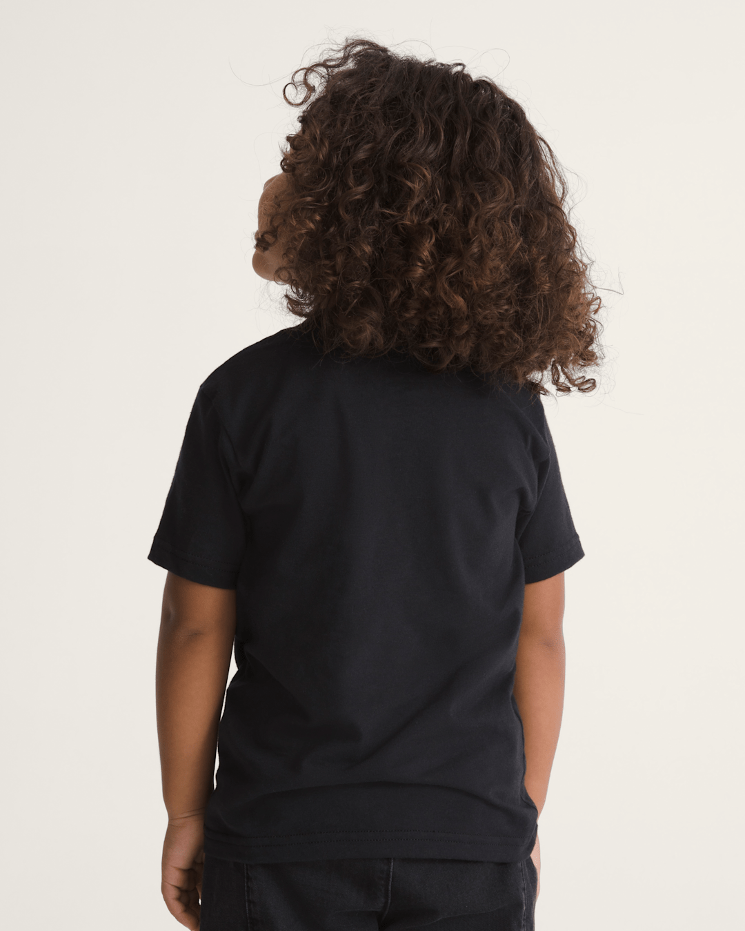 Vans Little Kids Stretch Logo T-Shirt in Black