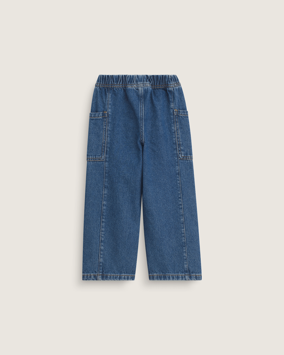 Vans Little Kids Naithin 2.0 Elastic Waist Denim Pants in Vintage Indigo Blue