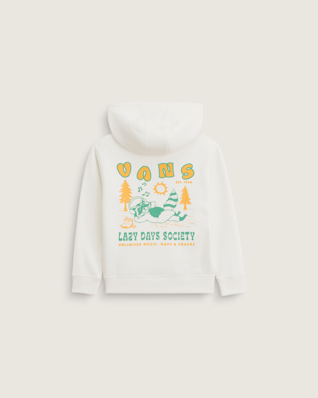 Vans Little Kids Lazy Daze Pullover Sweatshirt in Marshmallow White